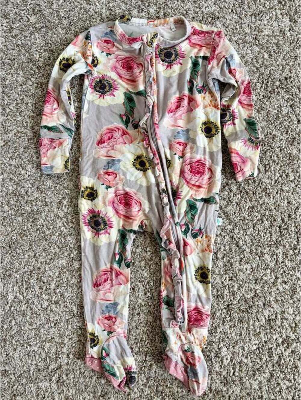 Posh Peanut Floral Footie Pajamas